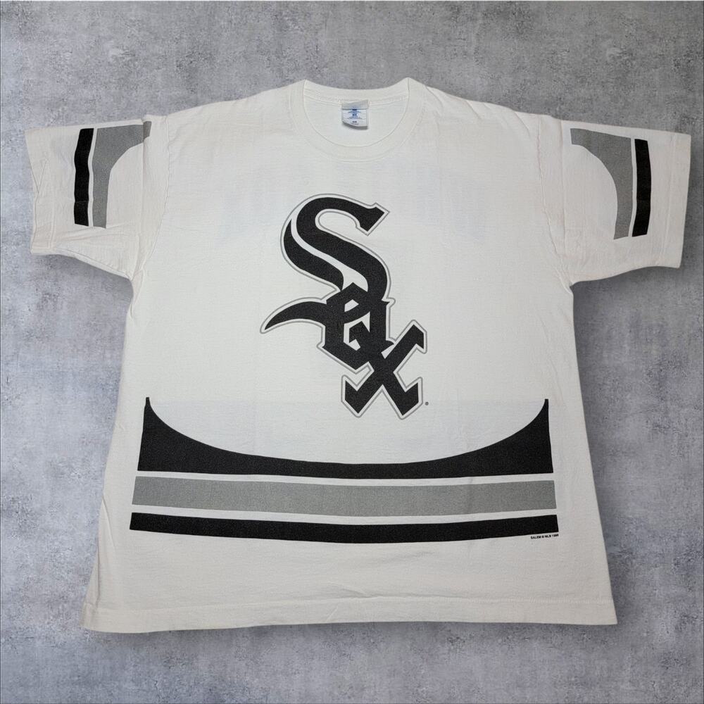 Vintage 90s Chicago White Sox Pro Player T Shirt Men's XL 1996 Salem MLB AOP